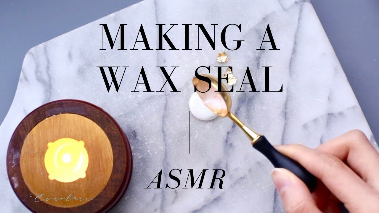 ASMR Making a Wax Seal Using the Spoon Method YouTube