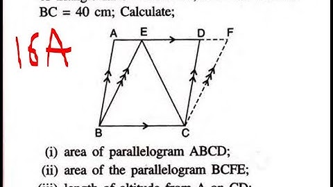 ex 16a Q12 Class 9 SELINA Solutions Maths Chapter 16 Area Theorems chapter 16 concise mathematics
