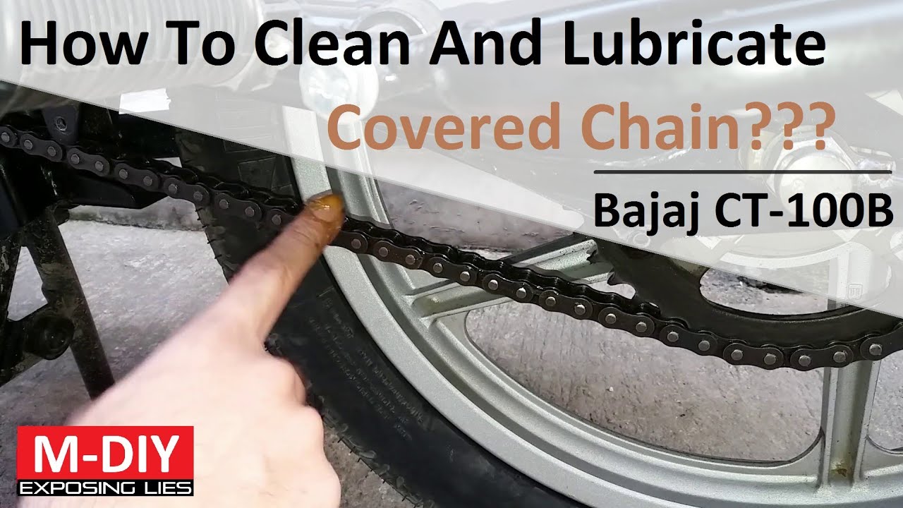 How To Clean And Lubricate Covered Chain On Your Motorcycle??? Bajaj