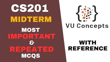 CS201 Midterm preparation 2025 | CS201 MCQs