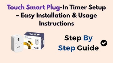 Touch Smart Plug-In Timer Setup – Easy Installation & Usage Instructions