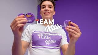 Genieße Milka mit Freunden, finde den perfekten Snack für jeden Spieltag!