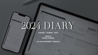 [SUB] Free iPad Digital Planner✨Transform Your Life with the 2024 Goodnote Diary (+iPhone Version)
