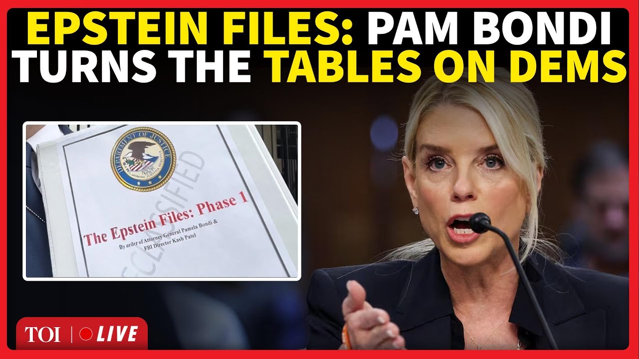 Pam Bondi BLASTS Dems Over Epstein Files Release; 'You Took Money From Epstein's Confidant Twice'
