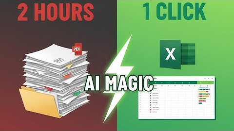 Stop Typing Manually! 🚫 Convert PDF to Excel with AI in Seconds ⚡️