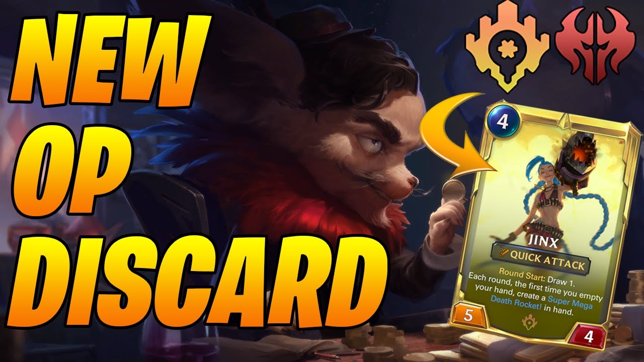 NEW Arena Bookie is Actually BONKERS Jinx Draven Discard | Legends of Runeterra | Controltheboard