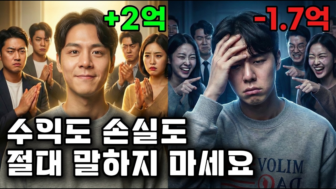 수익도 손실도 주변사람들에게 말하면 안되는 이유