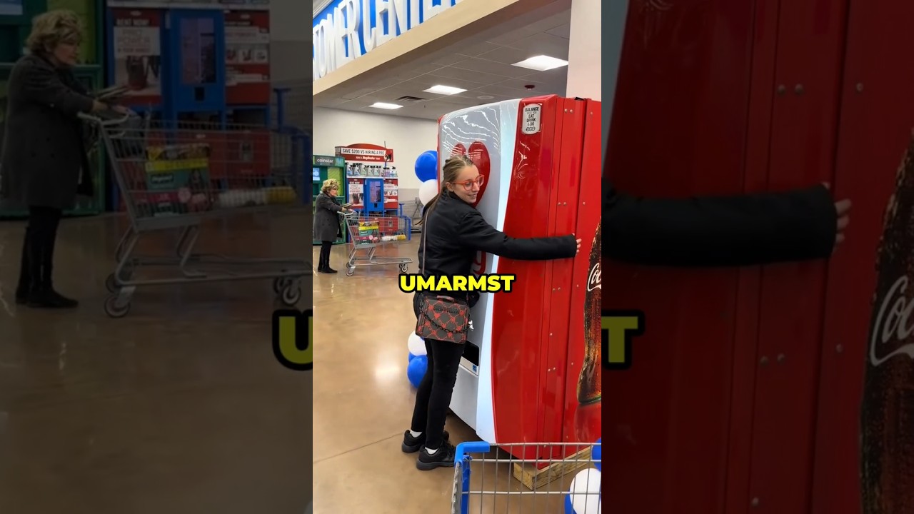 Gratis Coca-Cola für eine Umarmung🥤❤️