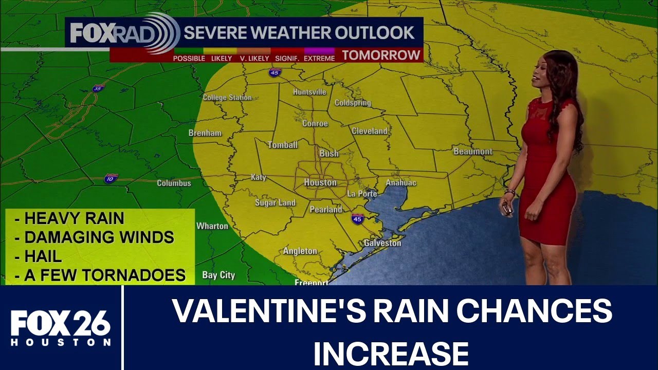 Houston weather: Valentine's storm chances increase