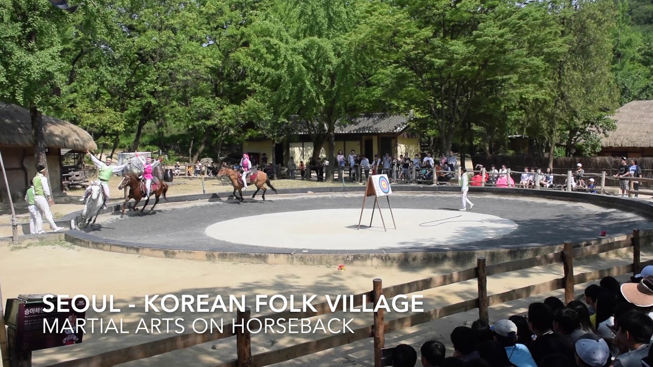 Korean Folk Village Performance   Equestrian Feats