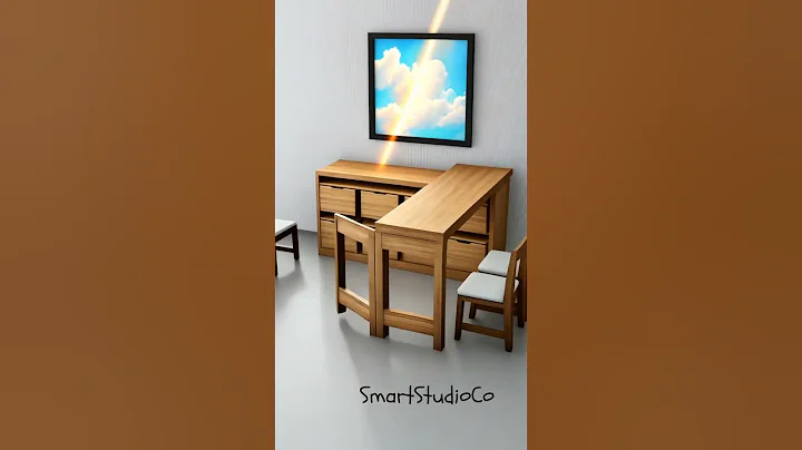 Smart Furniture | Hidden Chairs with Expanding Table #furniture #youtube #shortsfeed #shorts #home