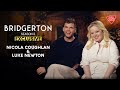 Bridgerton s3 exclusive nicola coughlan  luke newton on what their character bios would read