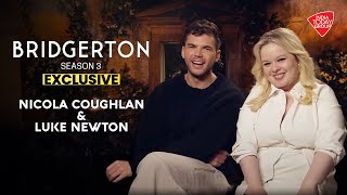 Bridgerton S3 Exclusive: Nicola Coughlan & Luke Newton on what their character bios would read