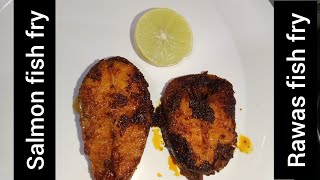 salmon  fish fry in tamil / Rawas fish fry in tamil