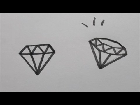 Wonderlijk Diamant leren tekenen in stappen! - YouTube HS-59