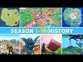 Detailed Fortnite MAP EVOLUTION v.3 (Season 1-16)