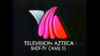 Comerciales México,Septiembre 1993 Canal 13 TV Azteca- XHGC Canal 5