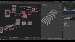 [Demo] Guitar Strings setup - blender animationnodes; noding-product