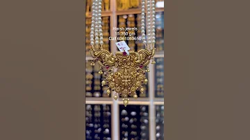 Very Beautiful And Lightweight Gold Pearl Long Hara With Pendant Start From 15 G 