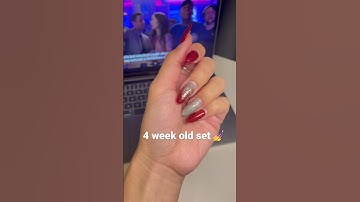 4 week retention 💅 #shorts #nails #gelnails #athomenails #gelxnails #gelpolish #gelx