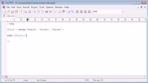 Beginner PHP Tutorial - 38 - Introduction to Arrays