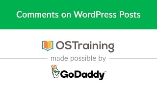 WordPress Beginner Tutorial #12: Comments on WordPress Posts