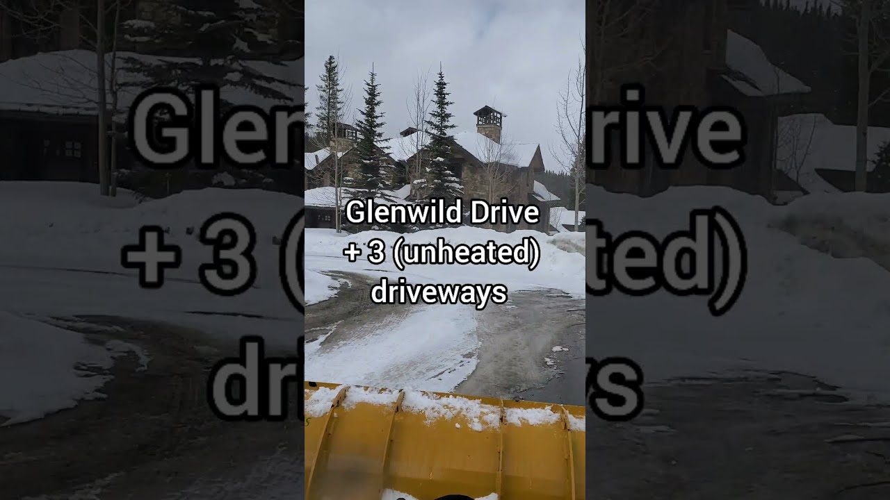 Snow Plowing Breck Peak 8 - Glenwild Drive