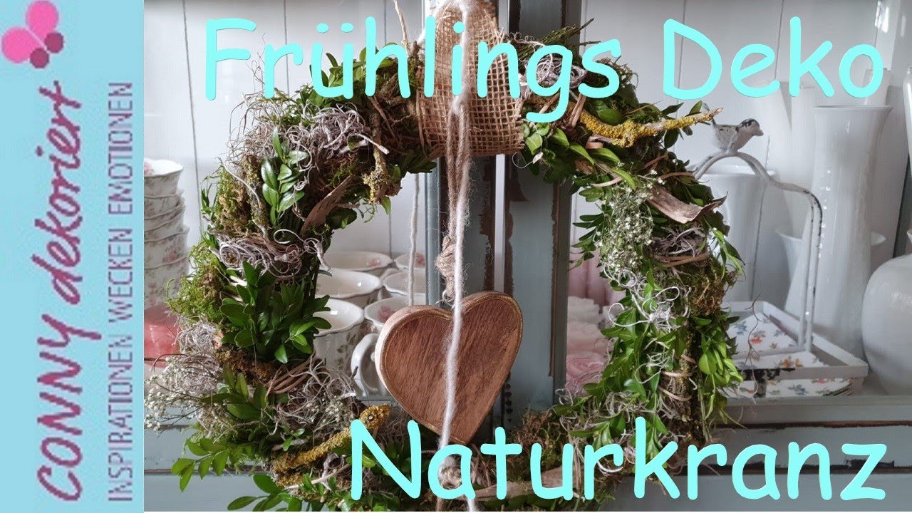 DIY Naturkranz mit Rinde und Ästen | Deko für Außen und Innen