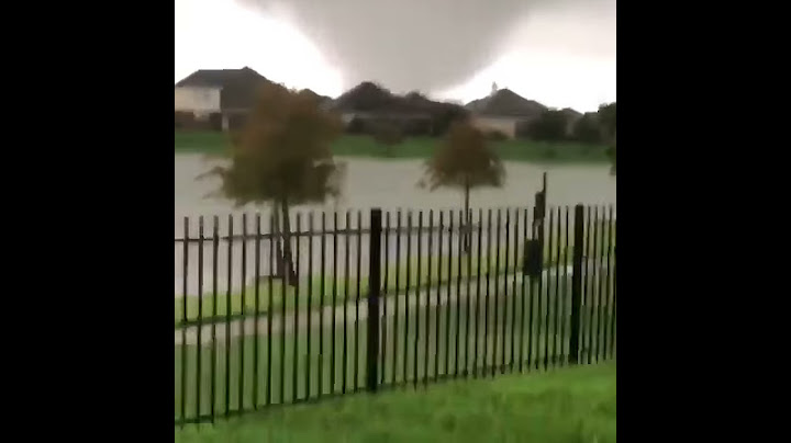 SCARY!  Tornado touches down in northwest Houston
