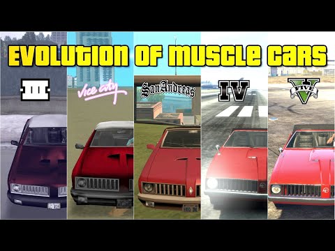 Evolution of Muscle/Classic Cars in GTA Games