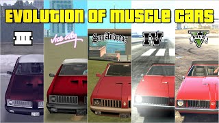 Evolution of Muscle/Classic Cars in GTA Games