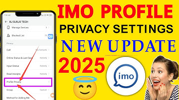 Find out what imo profile privacy settings do