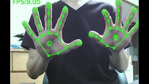 RaspberryPi4 CPU only + RaspberryPi OS 64bit + Python3.7 + MediaPipe Hand Detection, 9 FPS