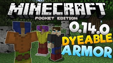 MAPS and NEW DYE-ABLE ARMOR in MCPE! - MCPE 0.14.0 Update News! - Minecraft PE (Pocket Edition)