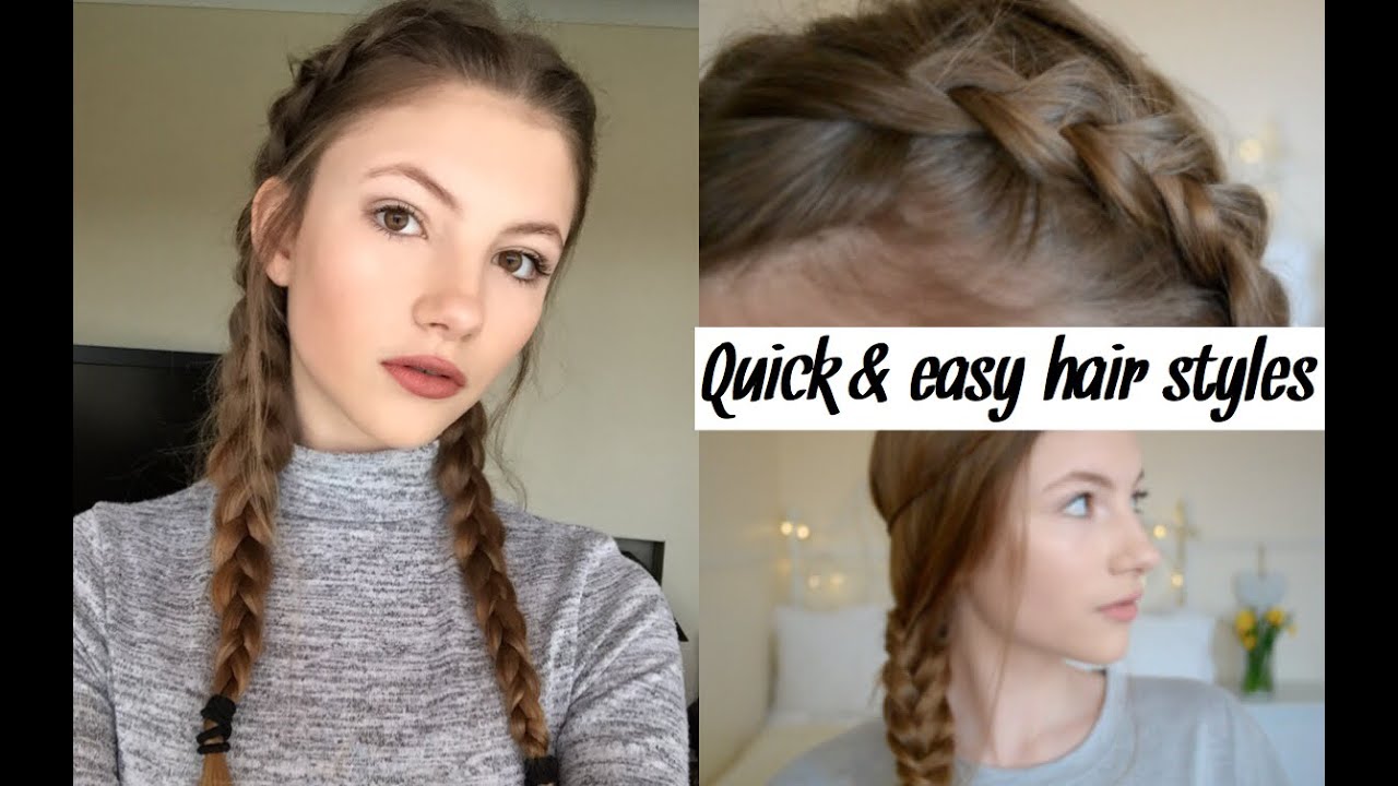 3 quick and easy hair styles | heyitshope