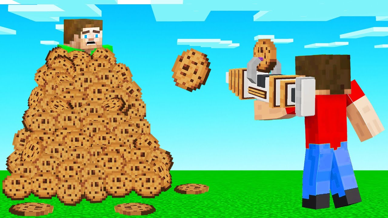 I Added A GUN That Can SHOOT COOKIES! (Minecraft)