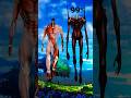 Chances of AOT Titan's Winning against Eren colossal Titan #anime #shorts