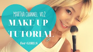 【リクエスト一位！】MAKE UP TUTORIALやってみた【MARTHA channel Vo.2】