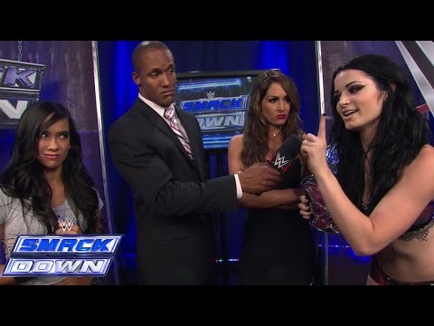 AJ Lee & Paige interrupt Nikki Bella's interview: SmackDown, September 12, 2014