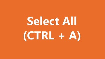 Excel Shortcuts - Select All