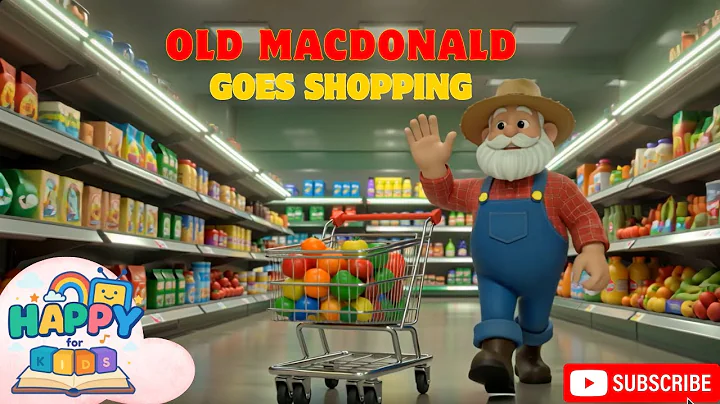 Old MacDonald Went to the Supermarket 🛒 | Shopping Song for Kids | Grocery Shopping Rhyme for Kids