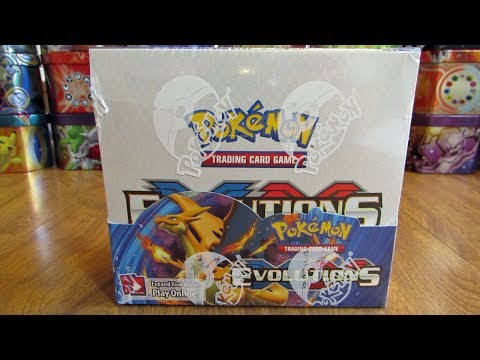 evolutions booster box opening Pokemon - XY - each containing 6 booster packs Evolutions Pokemon Booster Box Opening