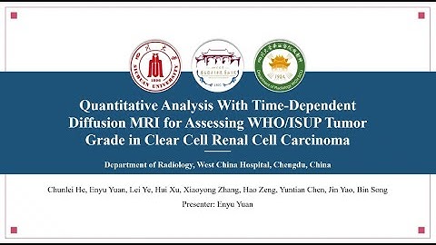 [Listen to Authors] Time-Dependent Diffusion MR for Grading ccRCC