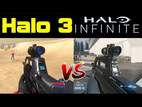 Halo Infinite vs Halo 3 | Battle Rifle - Is Kill Time the same?!