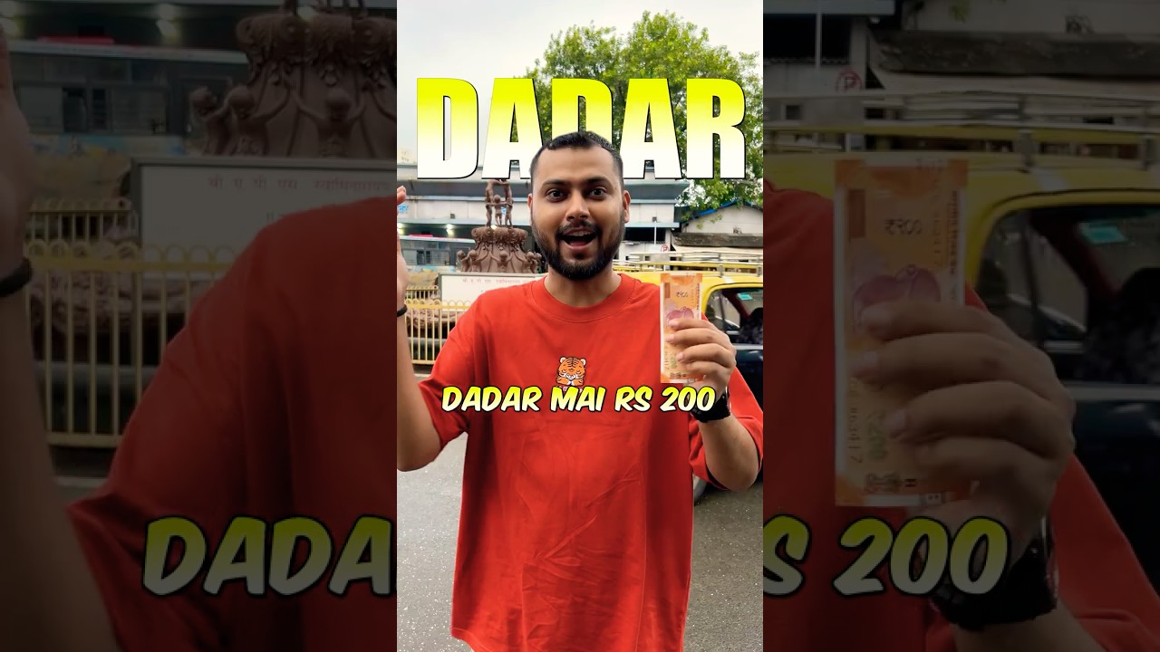 Living on Rs 200 outside Dadar Station in Mumbai!!😱