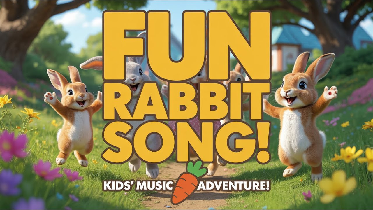 Bunny Song for Toddlers Play | Funny Rabbit Nursery Rhymes and Bunny ...