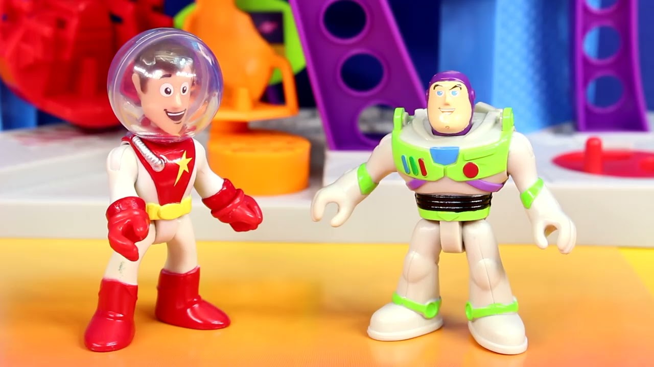 Imaginext Disney Pixar Toy Story Woody Spaceship Rex Army Soldiers