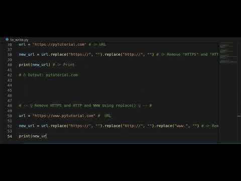 Remove HTTPS or HTTP From URL Python