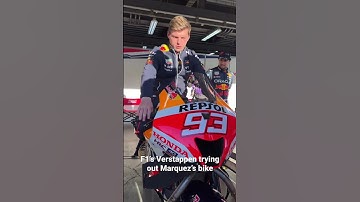 Thumbnail of Do you guys think it suits him? 🤔 #MotoGP #F1 #MarcMarquez #MaxVerstappen #motorsports #superbike
