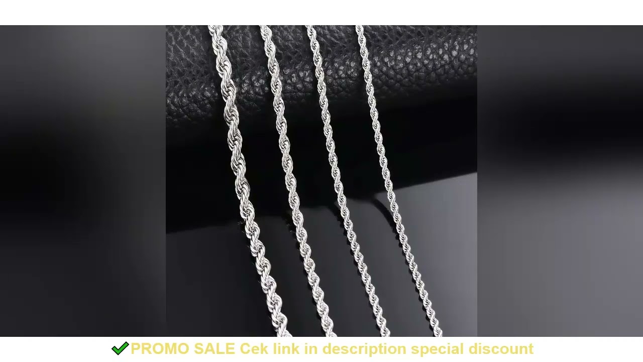 1 piece Steel Color Width 2mm/2.5mm/3mm/4mm/5mm/6mm Rope Chain Necklace/Bracelet For Men Women Stain